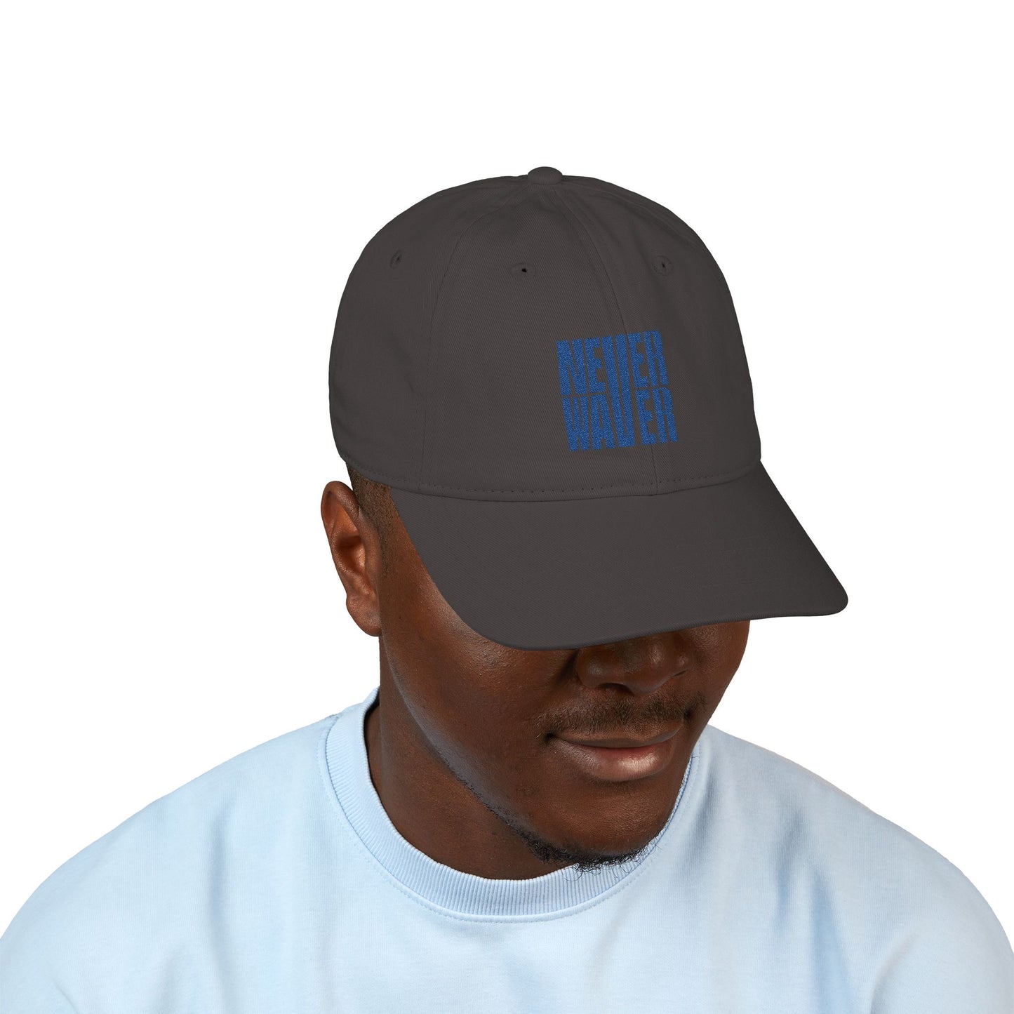 Organic Baseball Cap - Never Waver Embroidery - Never Waver