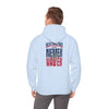 Unisex Heavy Blend™ Hooded Sweatshirt - New England Fans Never Waver w Leopard football - Never Waver