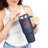 Insulated Travel Mug - "Keep Calm Never Waver and Golf On" - 40oz Sporty Drinkware - Never Waver