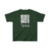 Kids Golf Tee -Never Waver” Jesus a bold, eye-catching design that reflects a steadfast faith and confidence in Christ. - Never Waver