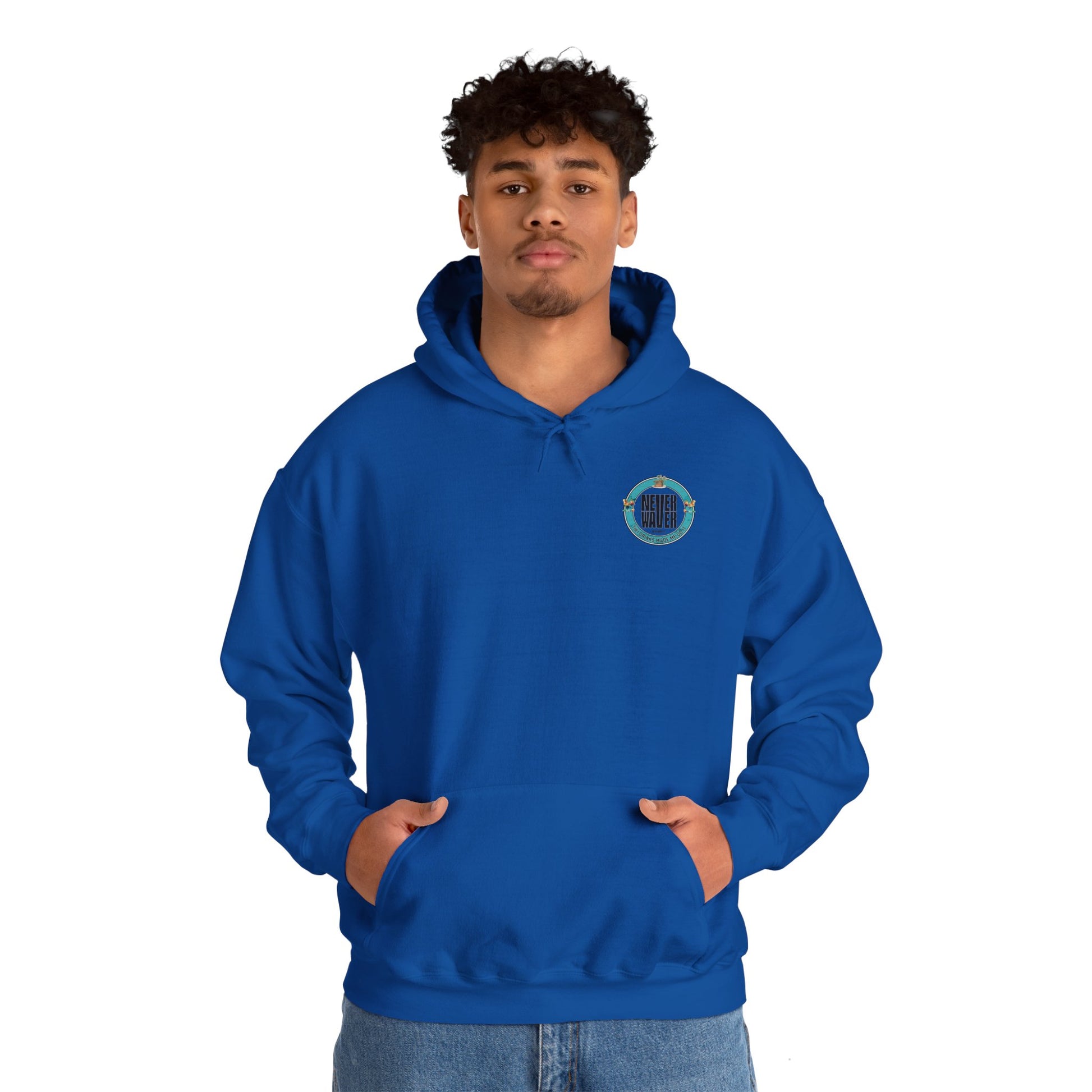Eco-Friendly Unisex Hoodie: "Never Waver Tiki Drinks Made Me Do It? " - Never Waver