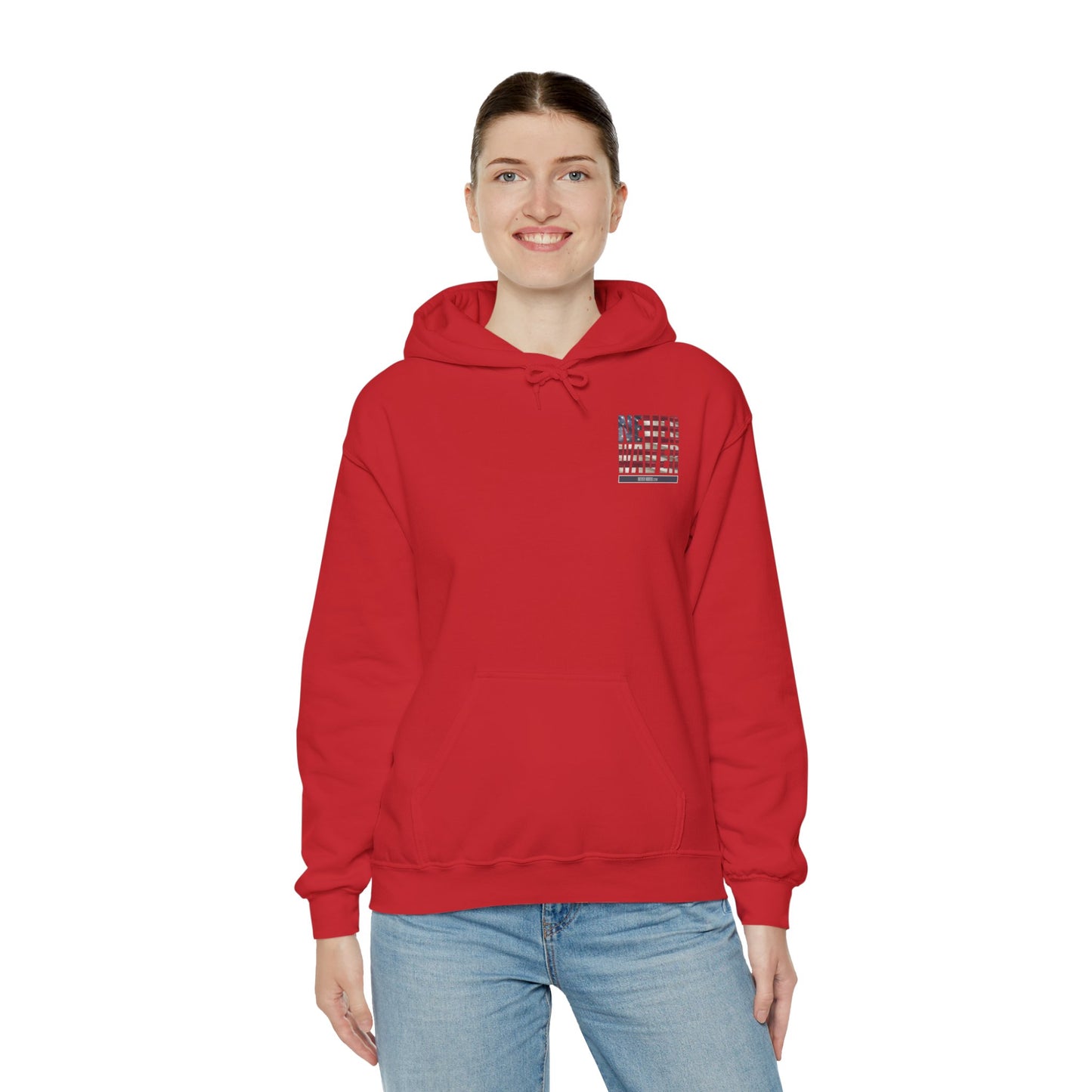 Inspirational Unisex Hoodie - 'Never Waver Definition ' Motivational Sweatshirt - Never Waver