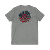 Unisex V-Neck Tee - Never Waver Be Red White and A little Bougie T-Shirt - Never Waver