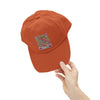 Unisex Distressed Cap - 'NEVER WAVER' Inspirational Hat for Everyday Wear Multi Color Leopard