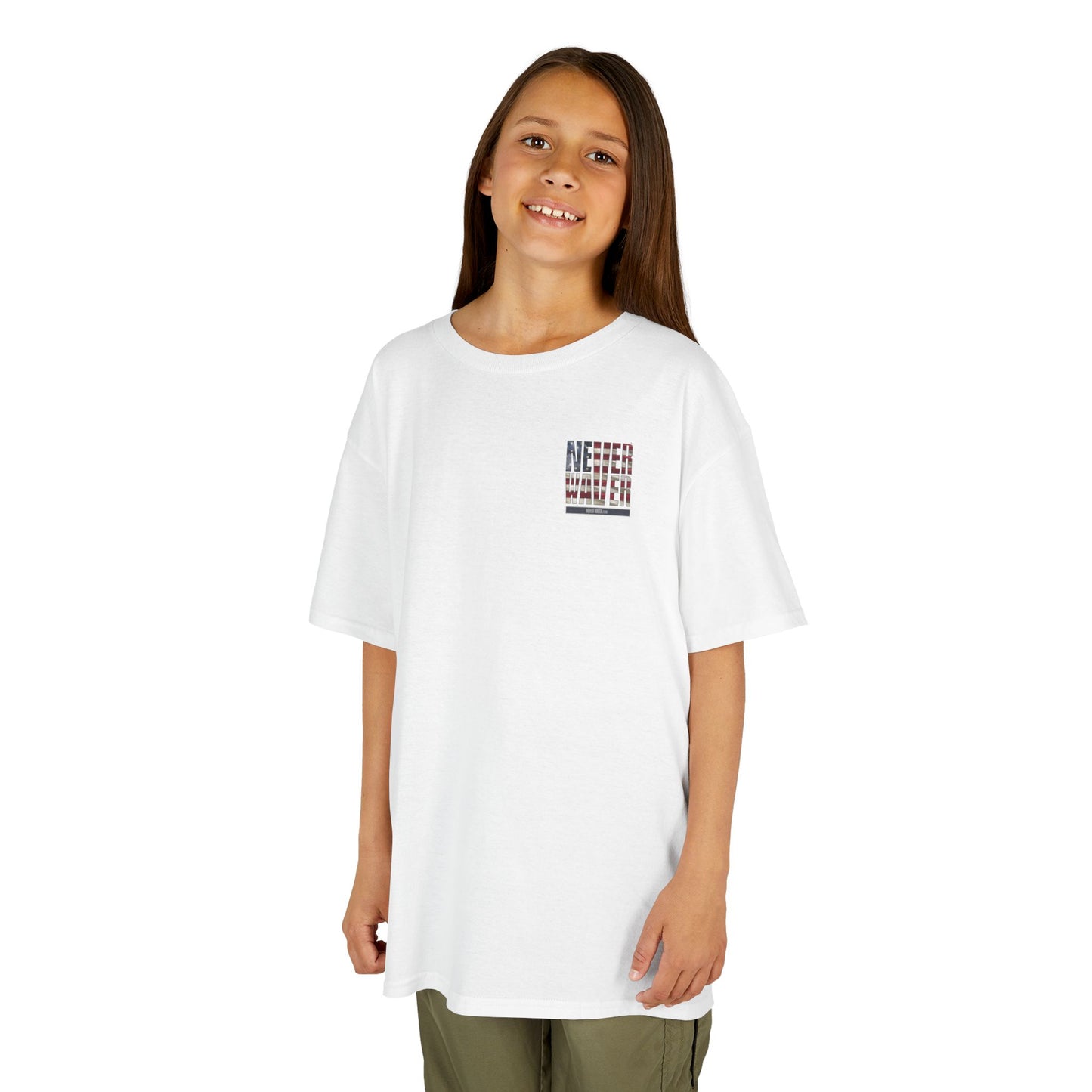America Never Waver Kids Heavy Cotton™ Tee - Never Waver