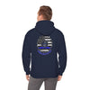 Never Waver Always Back the Blue Hooded Sweatshirt - Unisex Heavy Blend™ - Never Waver