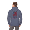 Unisex Heavy Blend™ Hooded Sweatshirt - Never Waver Crew with  American Flag Design - Never Waver