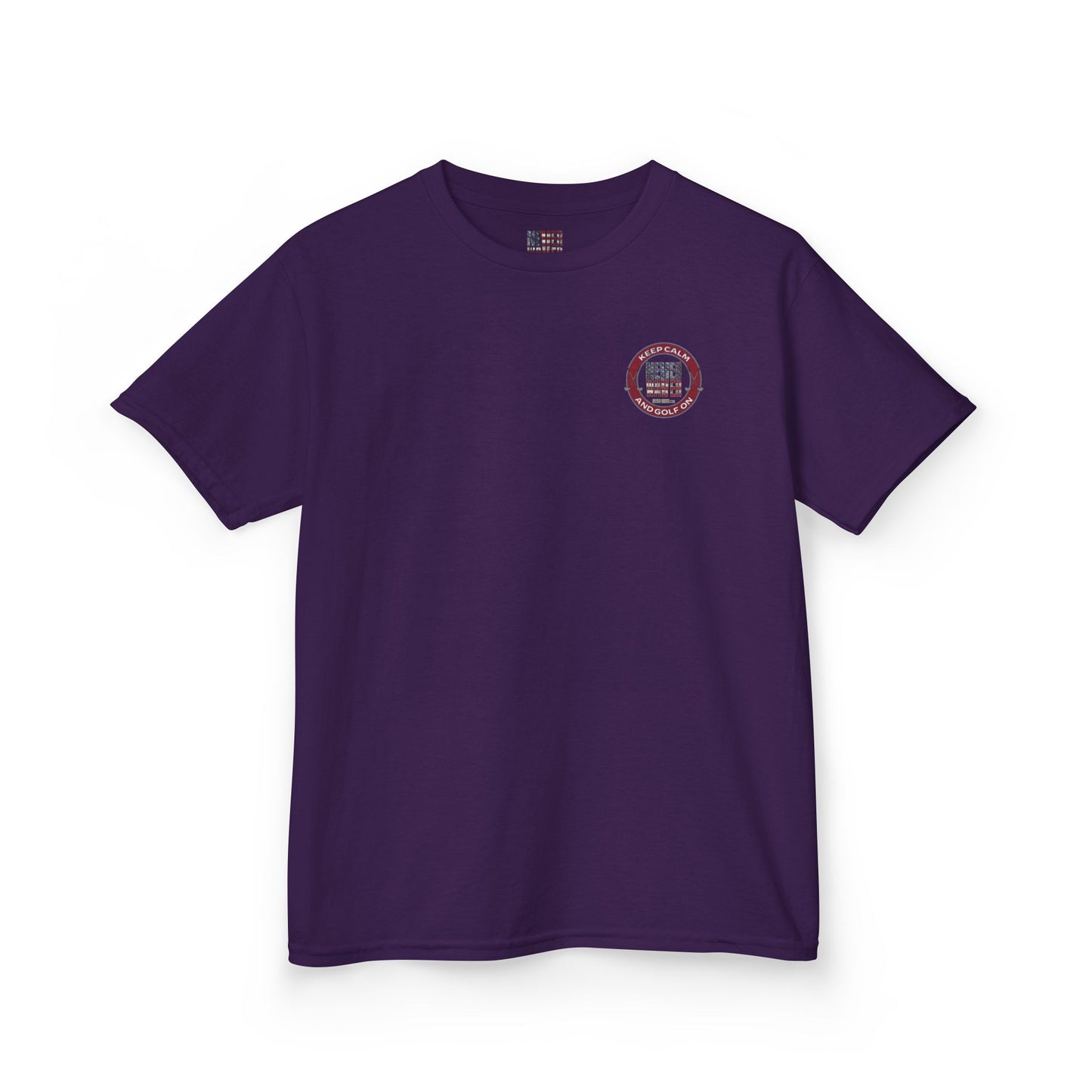 Kids Golf Tee - Keep Calm Never Waver and Golf On - Never Waver