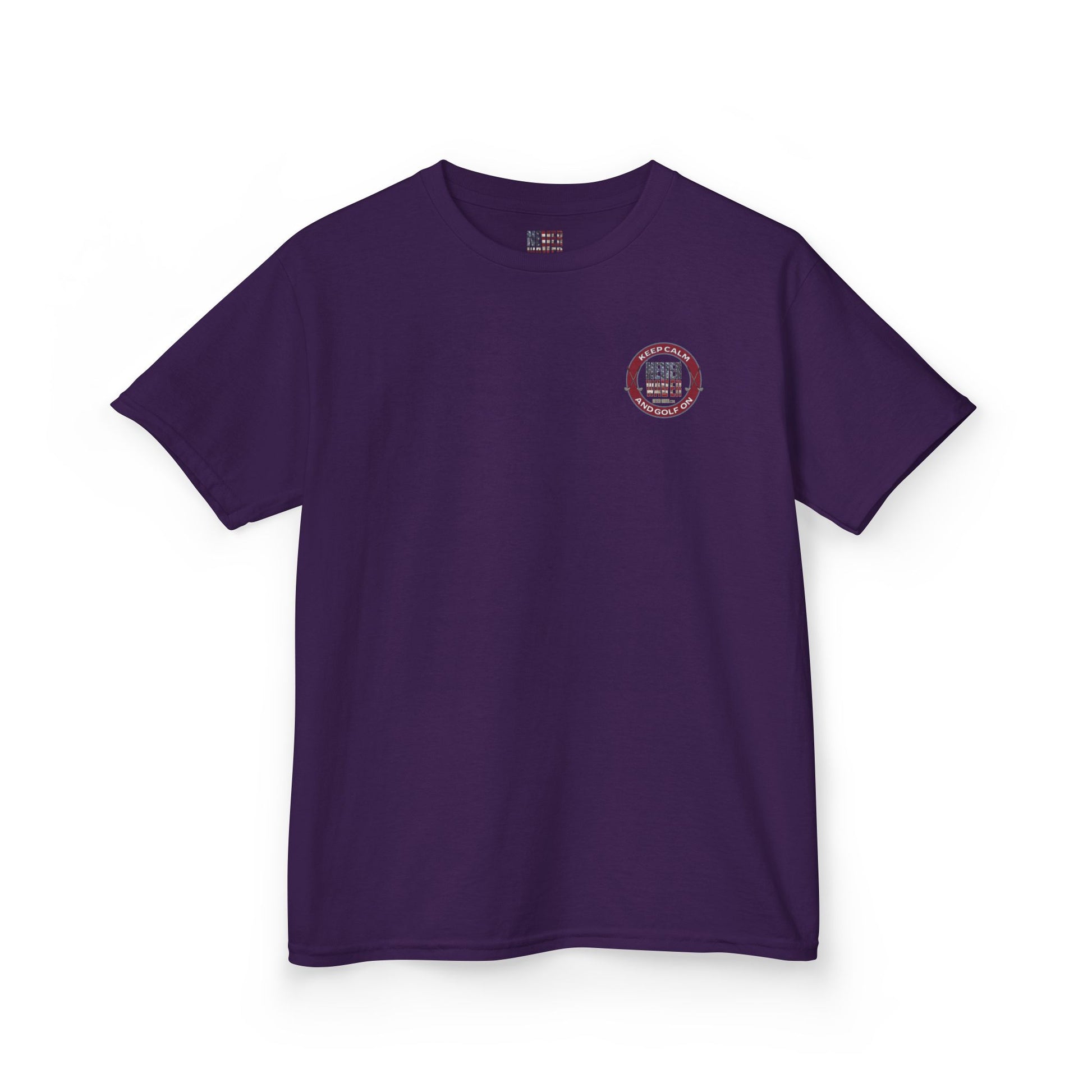 Kids Golf Tee - Keep Calm Never Waver and Golf On - Never Waver