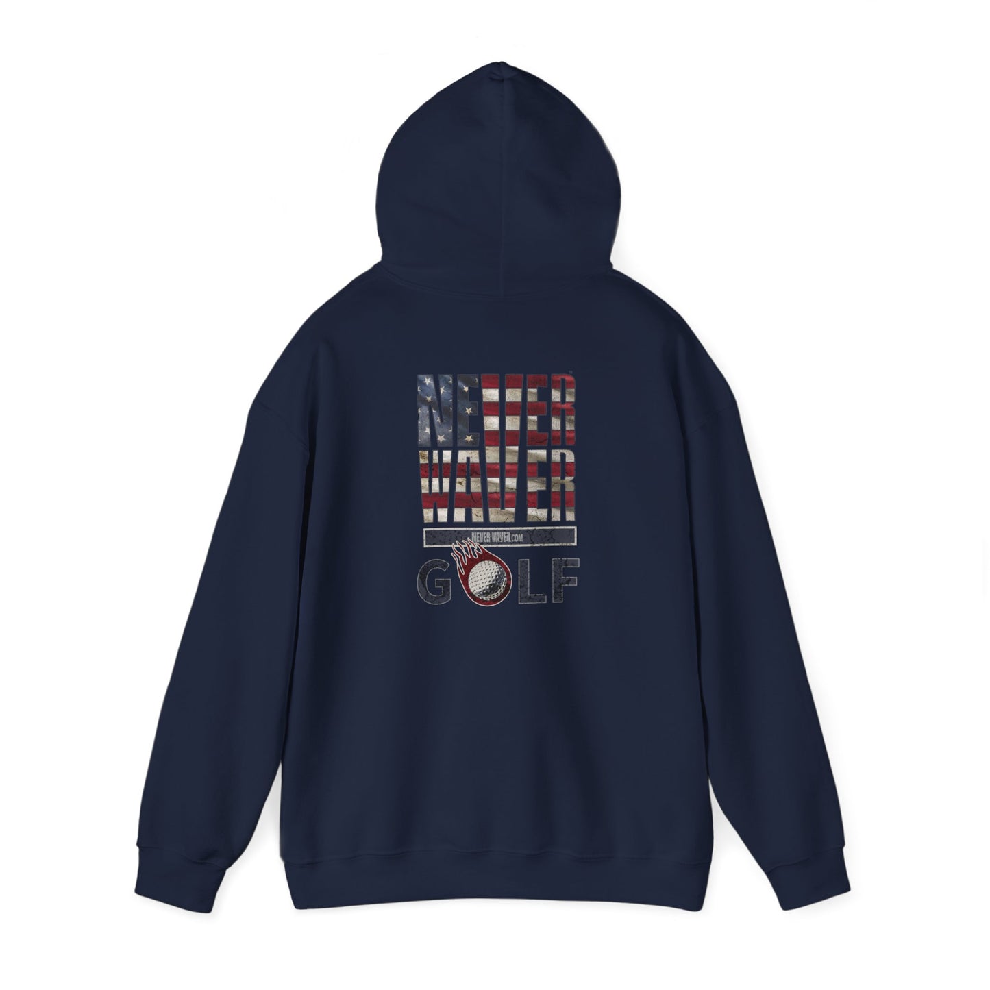 Never Waver Golf Hoodie - Unisex Heavy Blend™ Sweatshirt - Never Waver