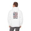 Patriotic Unisex Heavy Blend™ Hooded Sweatshirt - 'America Never Waver' - Never Waver