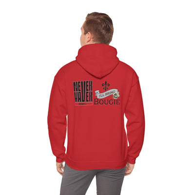 Unisex Heavy Blend™ Hooded Sweatshirt - "Never Waver I'll Bring The Bougie" Inspirational Hoodie - Never Waver