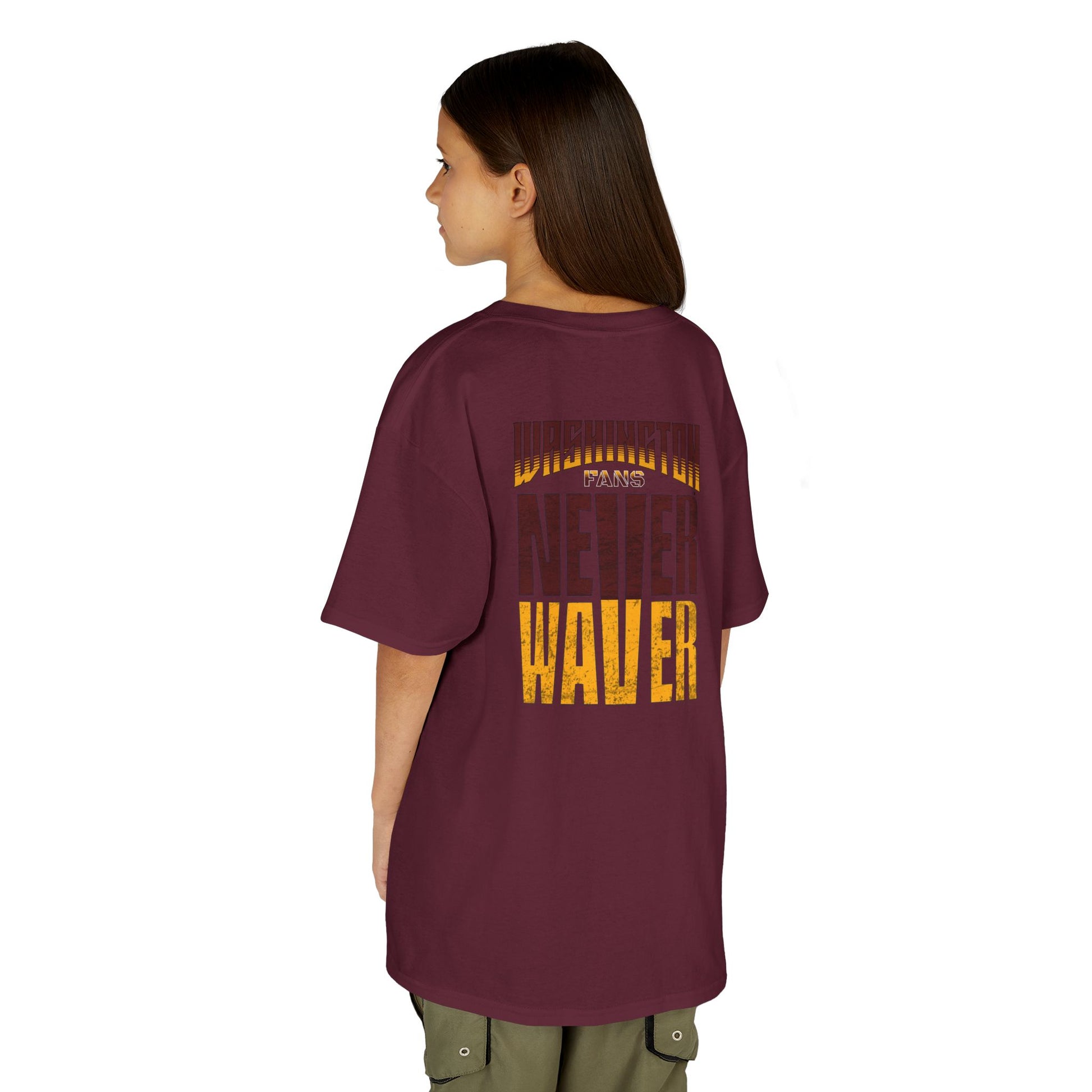 Washington Fans Never Waver Kids Heavy Cotton™ Tee - Never Waver