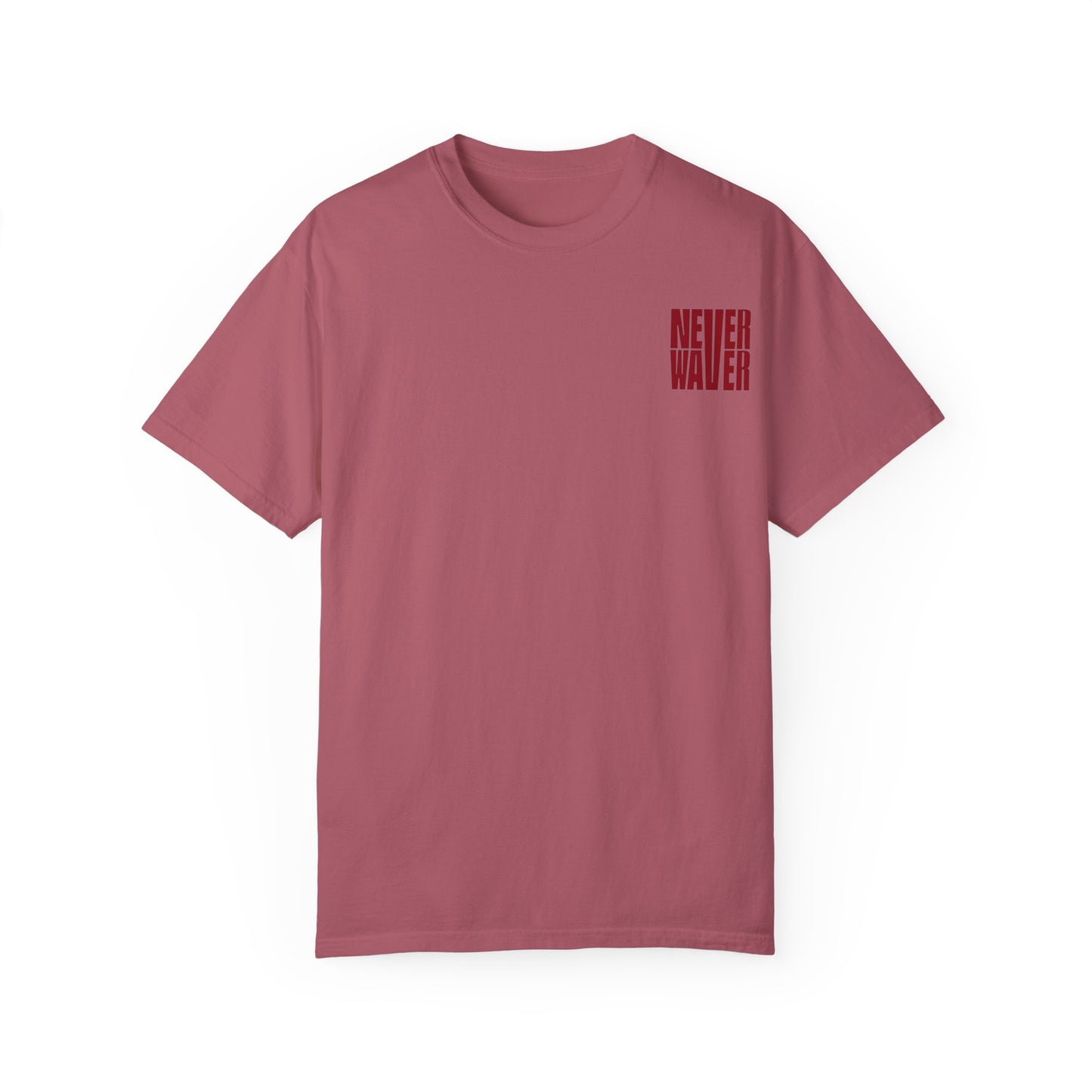 Unisex Garment-Dyed T-Shirt - 'Never Waver Just A Mom Trying Not to Raise A&&holes' Design - Never Waver