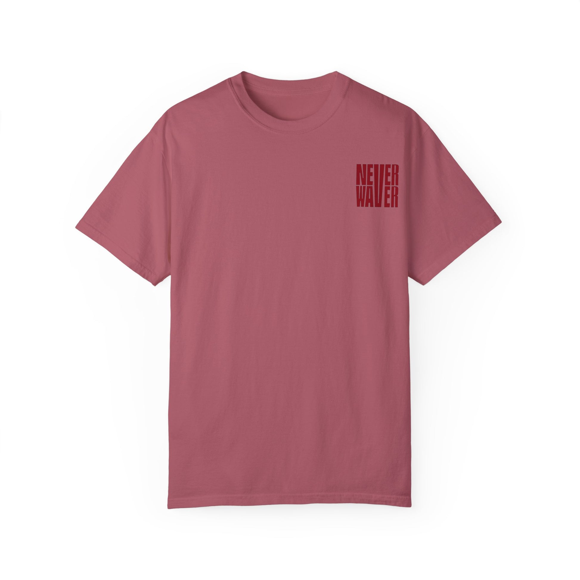 Unisex Garment-Dyed T-Shirt - 'Never Waver Just A Mom Trying Not to Raise A&&holes' Design - Never Waver
