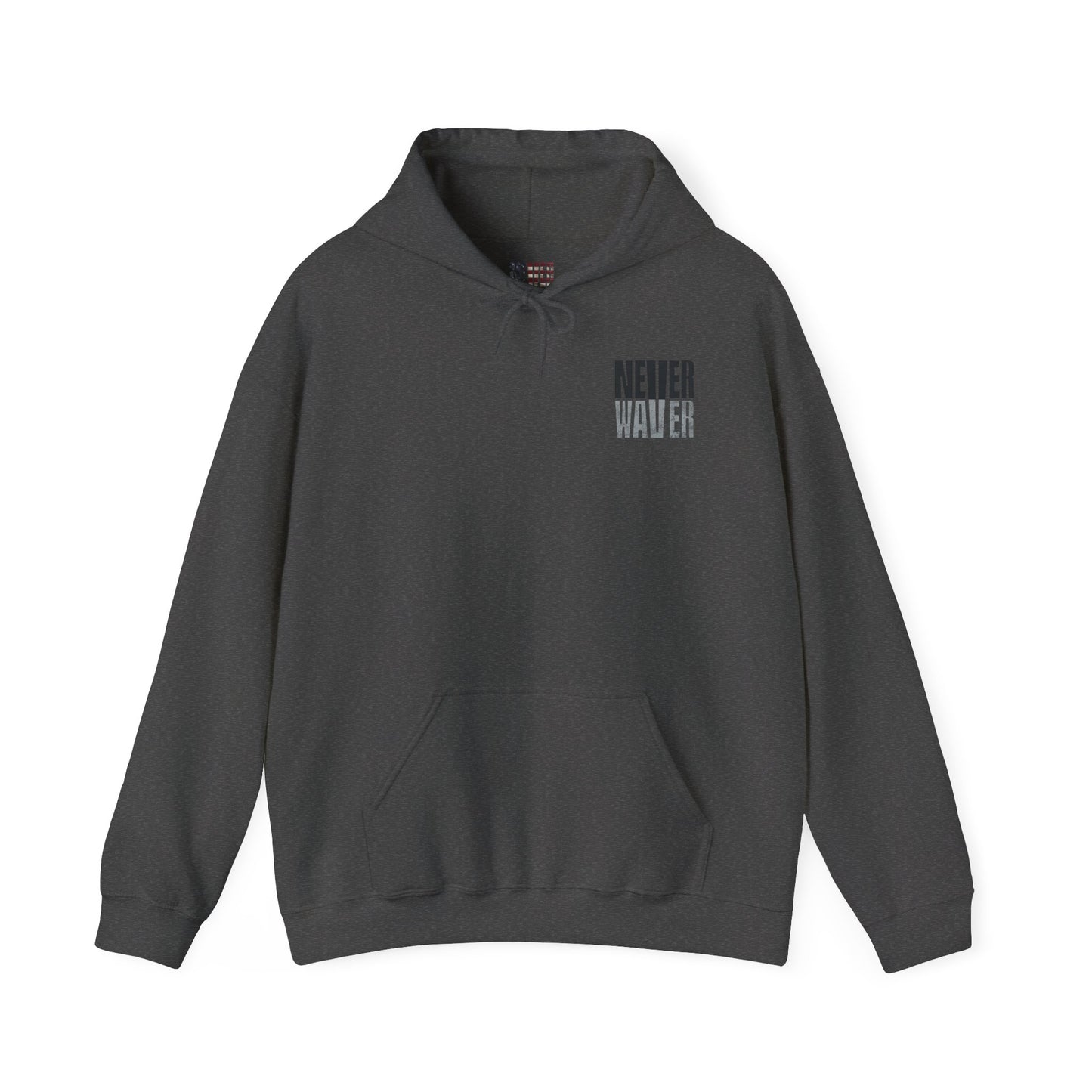 Las Vegas Fans Never Waver w Leopard Football Unisex Heavy Blend™ Hooded Sweatshirt - Cozy Oversized Style for Fans - Never Waver