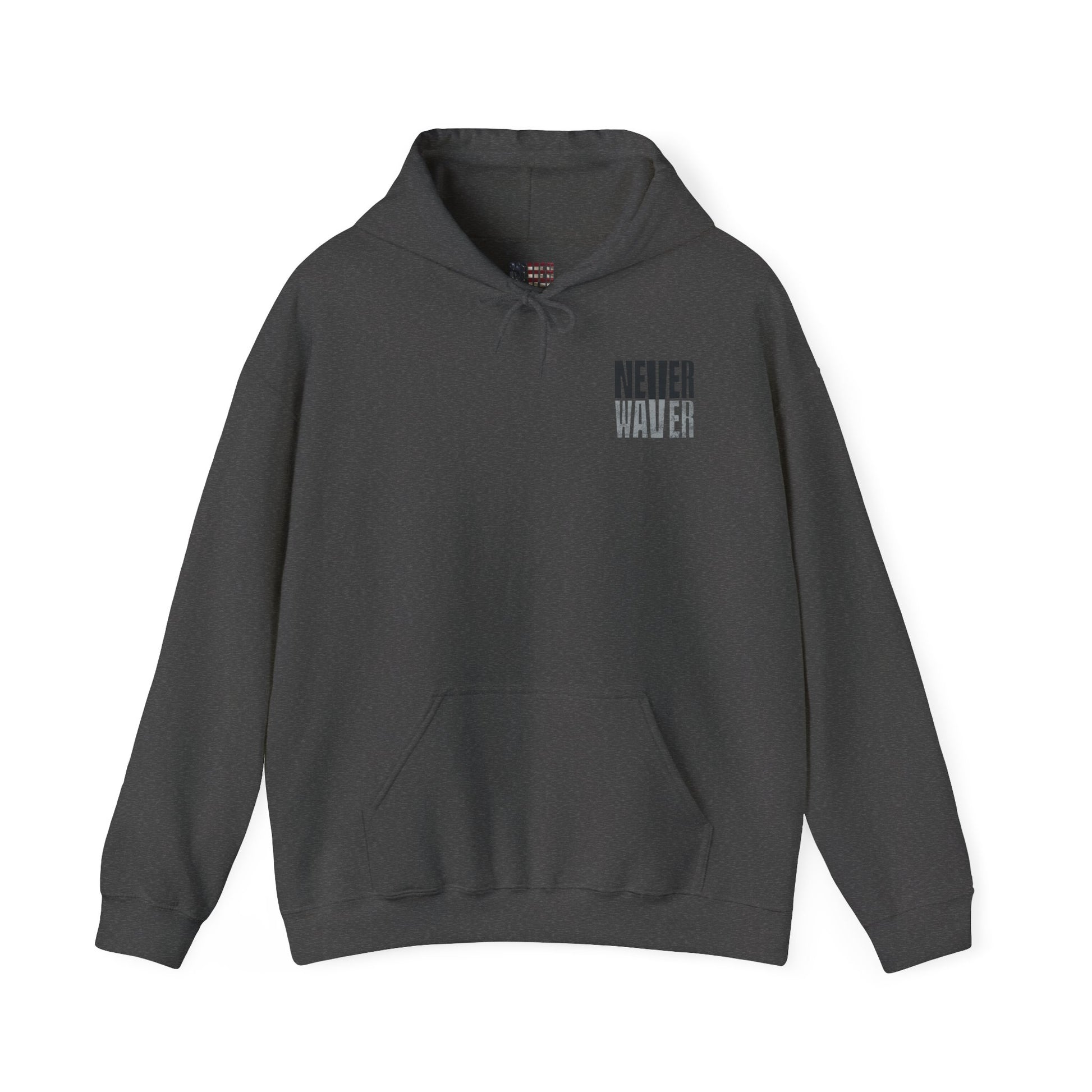 Las Vegas Fans Never Waver w Leopard Football Unisex Heavy Blend™ Hooded Sweatshirt - Cozy Oversized Style for Fans - Never Waver