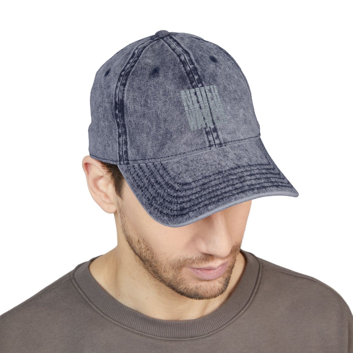 Vintage Embroidered Cap - 'Never Waver' Hat for Trendsetters
