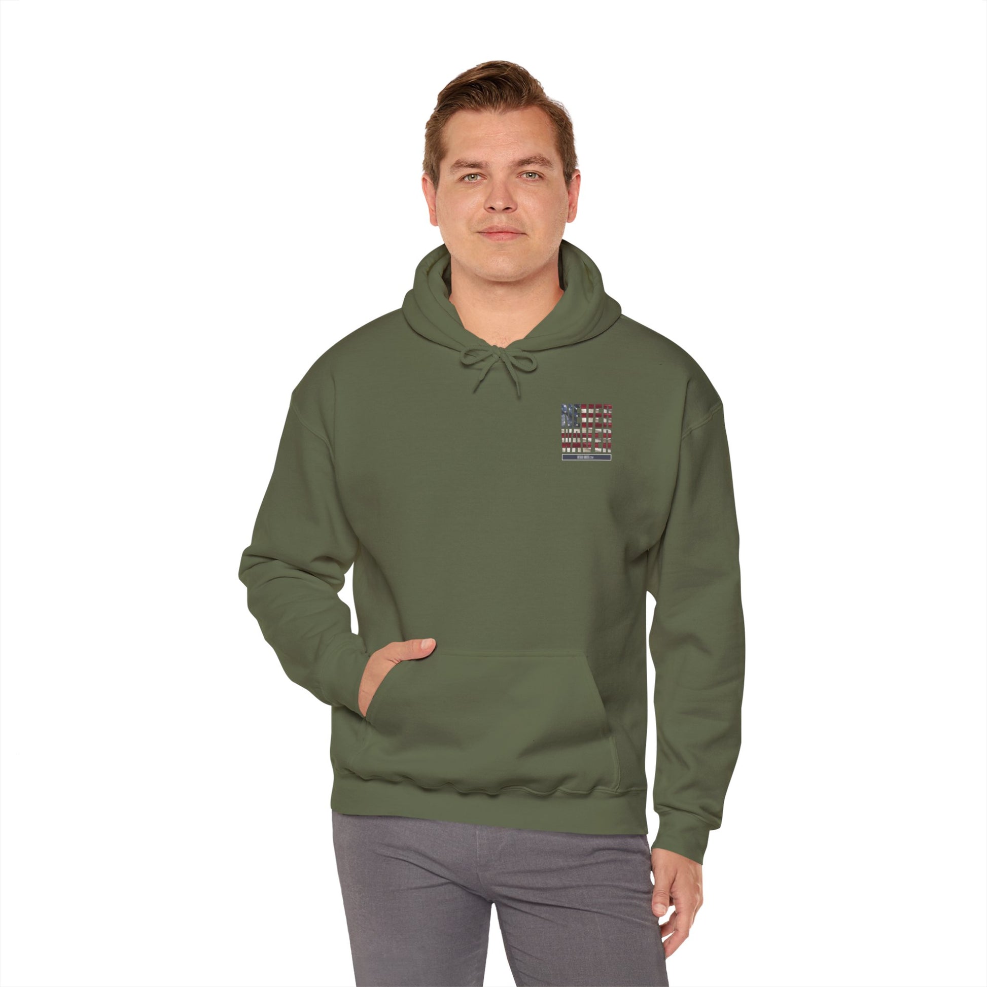 Never Waver Unisex Hooded Sweatshirt - Cozy Casual Wear for Everyday Comfort - Never Waver