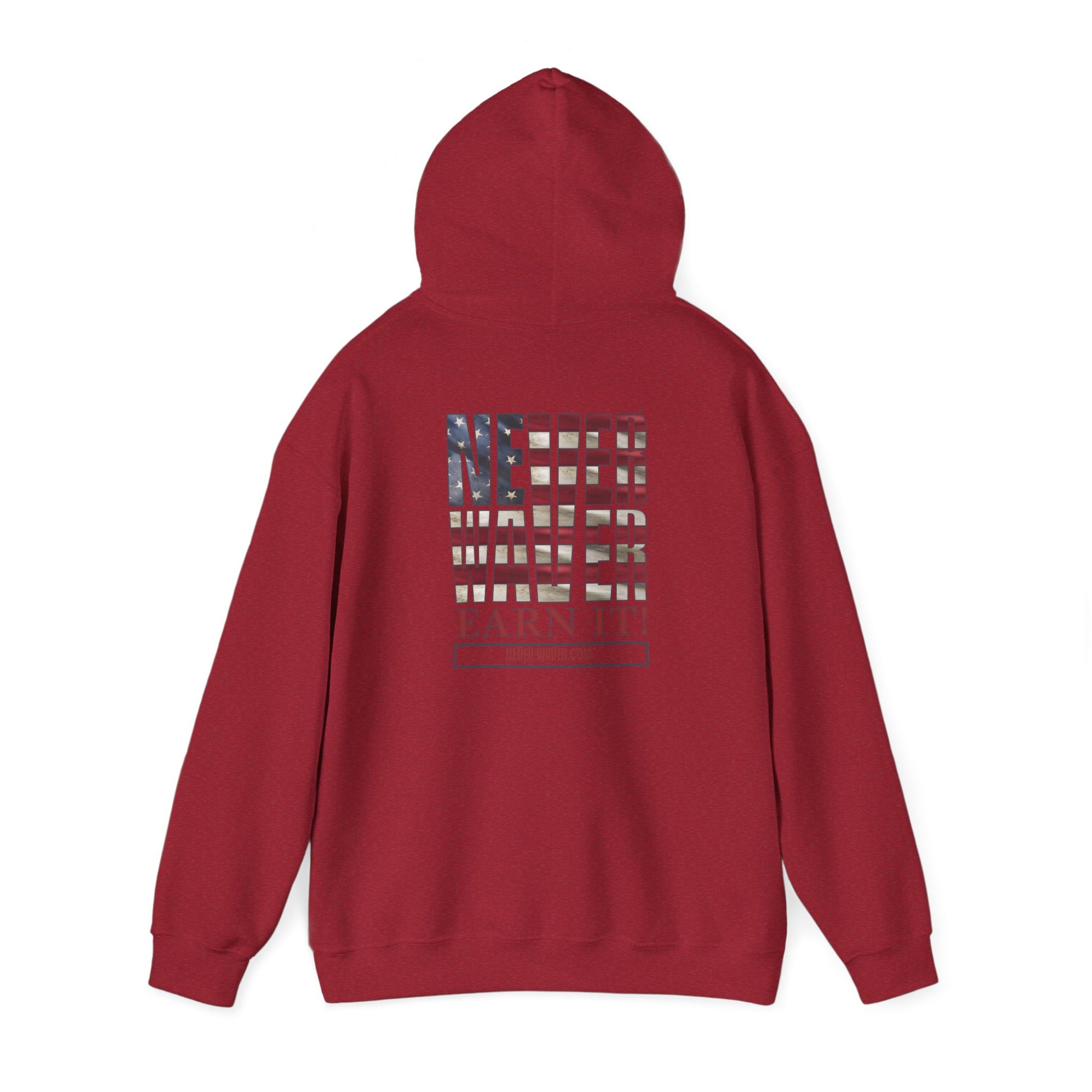 Never Waver Earn It Hooded Sweatshirt - Unisex Heavy Blend™ - Never Waver