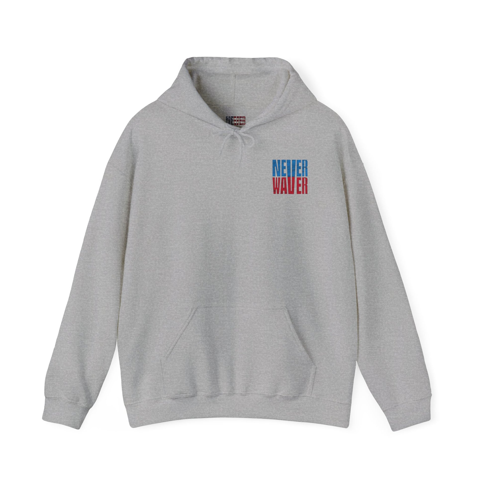 Unisex Heavy Blend™ Hooded Sweatshirt - 'Tennessee Fans Never Waver W Leopard Football' Casual Comfort for Team Fans - Never Waver