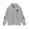 Unisex Heavy Blend™ Hooded Sweatshirt - Stylish Comfort with 'Never Waver Trump Fist Pump W Jesus  Protection' Design - Never Waver