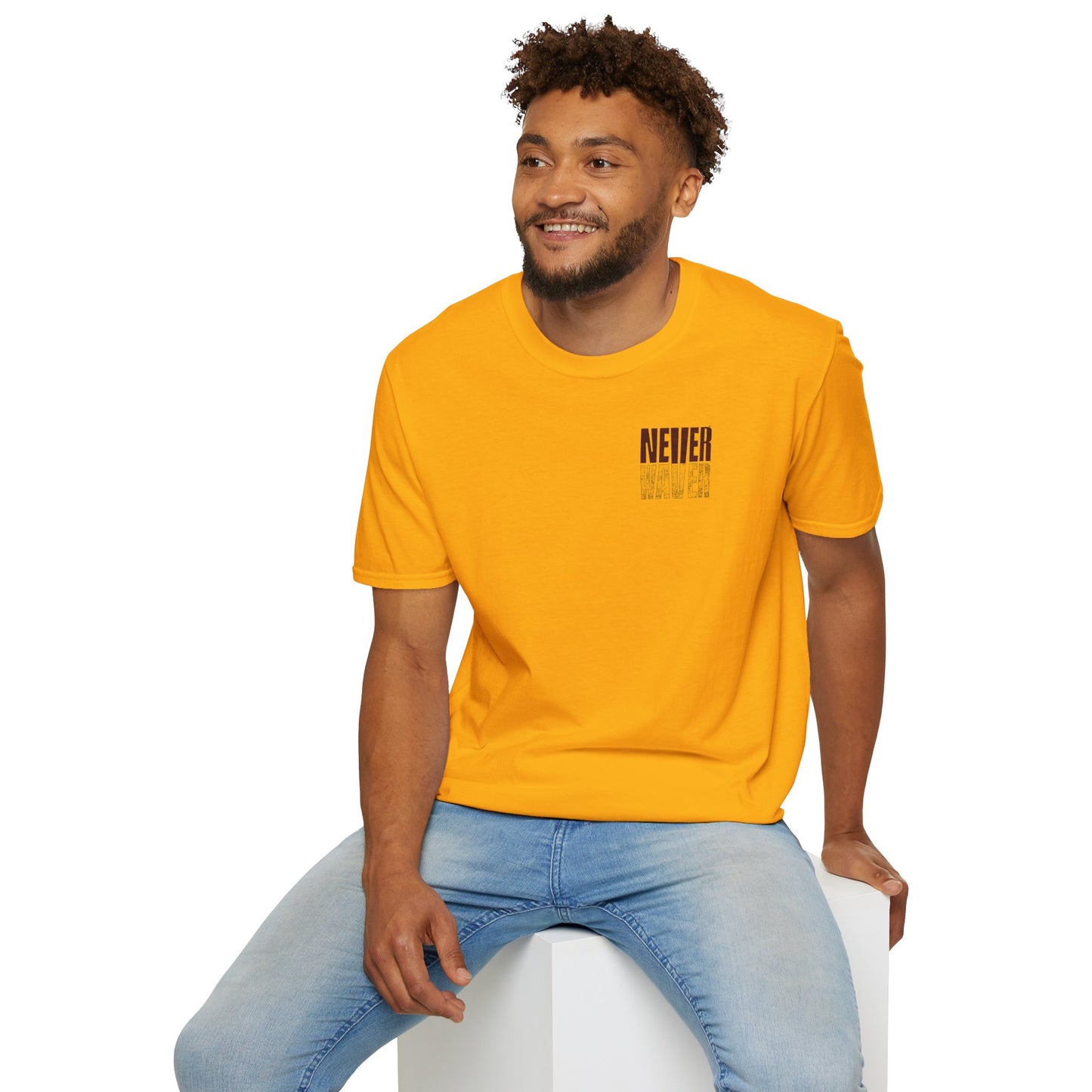 Washington Fans Never Waver Unisex Softstyle T-Shirt - Never Waver