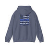 Never Waver Back The Blue Hoodie - Unisex Heavy Blend Sweatshirt - Never Waver