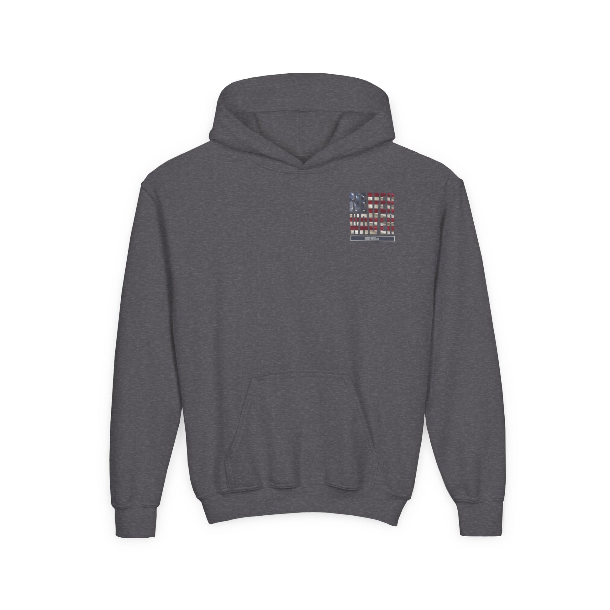 Youth Golf Hoodie - "Never Waver Golf" Sweatshirt for Young Golfers - Never Waver