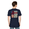 Never Waver Husband Daddy Protector Hero Unisex Softstyle T-Shirt - Never Waver
