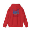 Unisex Heavy Blend™ Hooded Sweatshirt - 'Tennessee Fans Never Waver W Leopard Football' Casual Comfort for Team Fans - Never Waver
