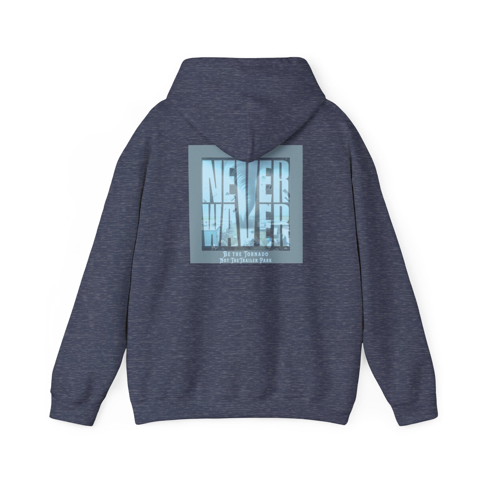 Cozy Unisex Hooded Sweatshirt - "Never Waver" Motivational Design - Never Waver