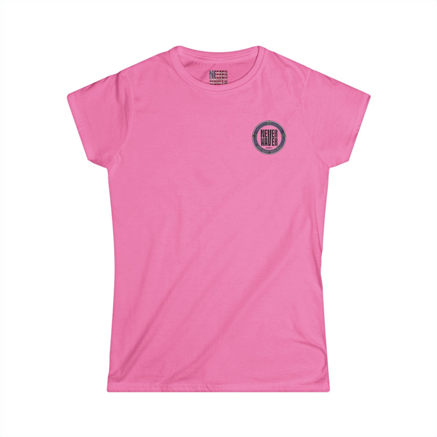 Never Waver Save Water Drink Wine Women's Soft Style Tee - - Never Waver