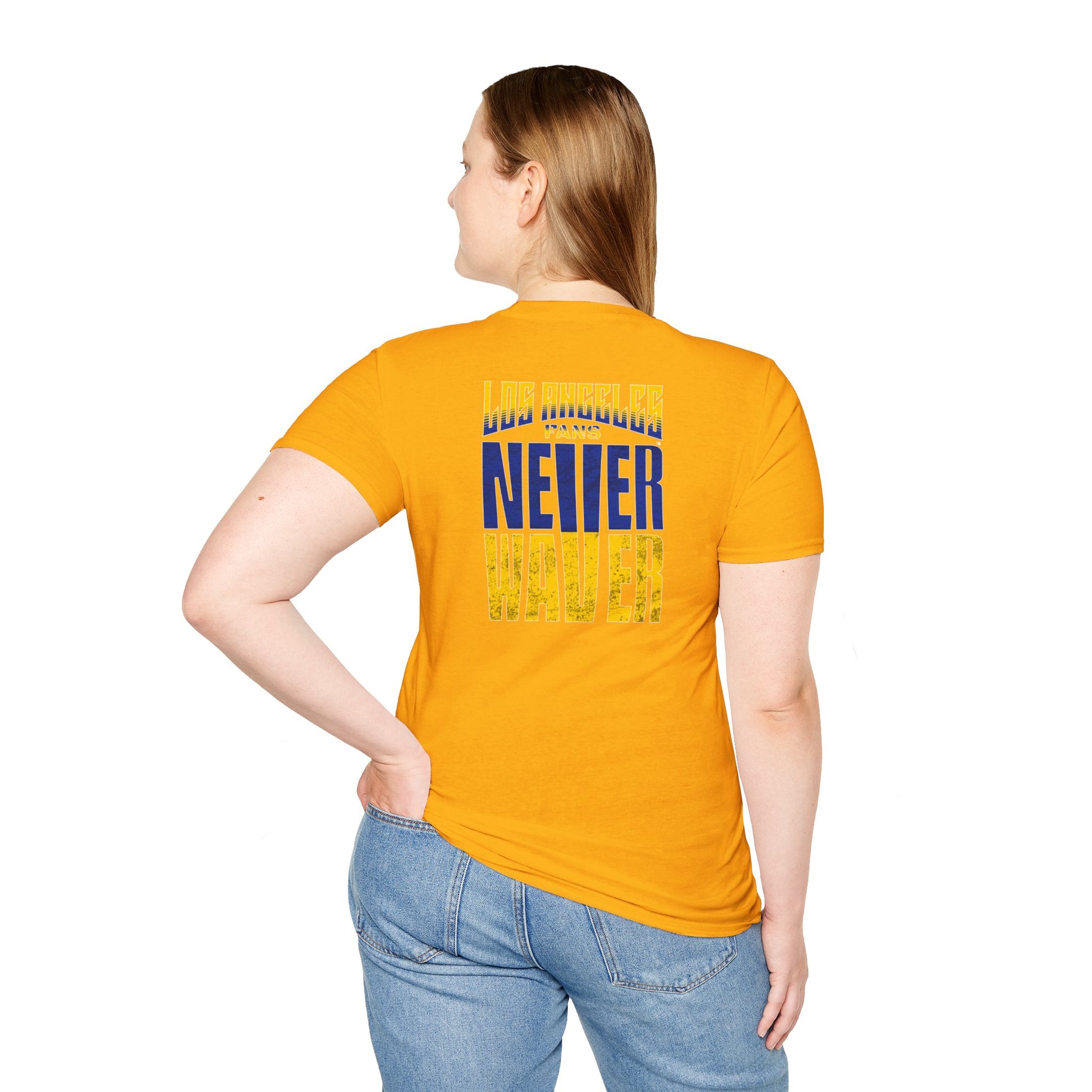 Los Angeles Fans Never Waver Unisex Softstyle T-Shirt - Never Waver