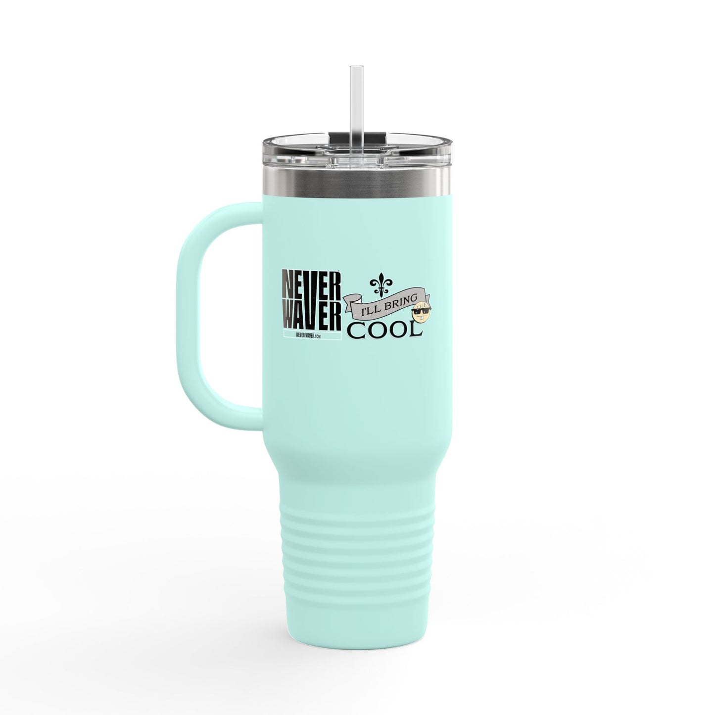 Never Waver I'll Bring The Cool Insulated Travel Mug, 40oz - Never Waver
