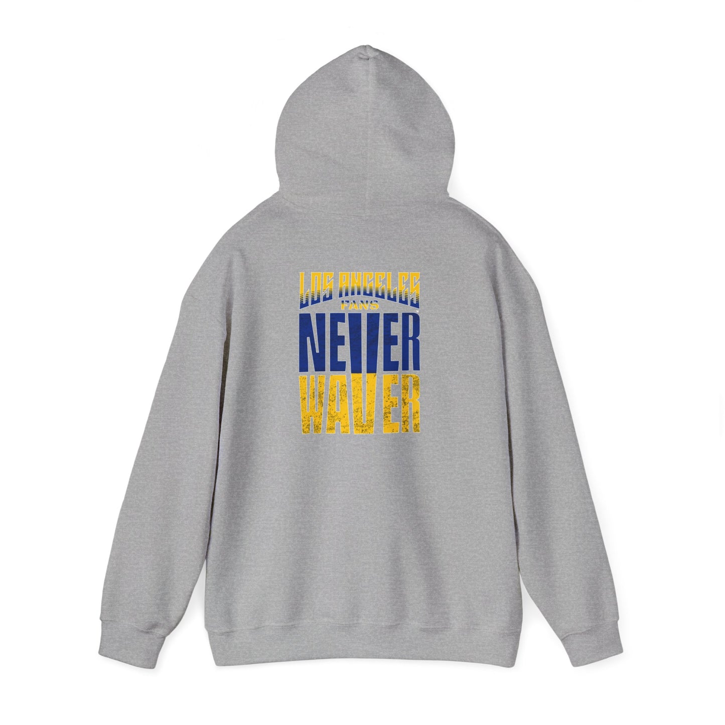 Inspired Unisex Heavy Blend™ Hooded Sweatshirt -Los Angeles Fans NEVER WAVER Graphic - Never Waver