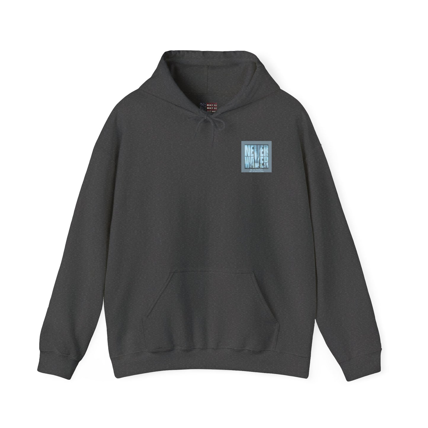 Cozy Unisex Hooded Sweatshirt - "Never Waver" Motivational Design - Never Waver