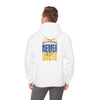 Unisex Heavy Blend™ Hooded Sweatshirt - Los Angeles Fans  NEVER WAVER w Leopard Football | Cozy Streetwear for Every Day - Never Waver