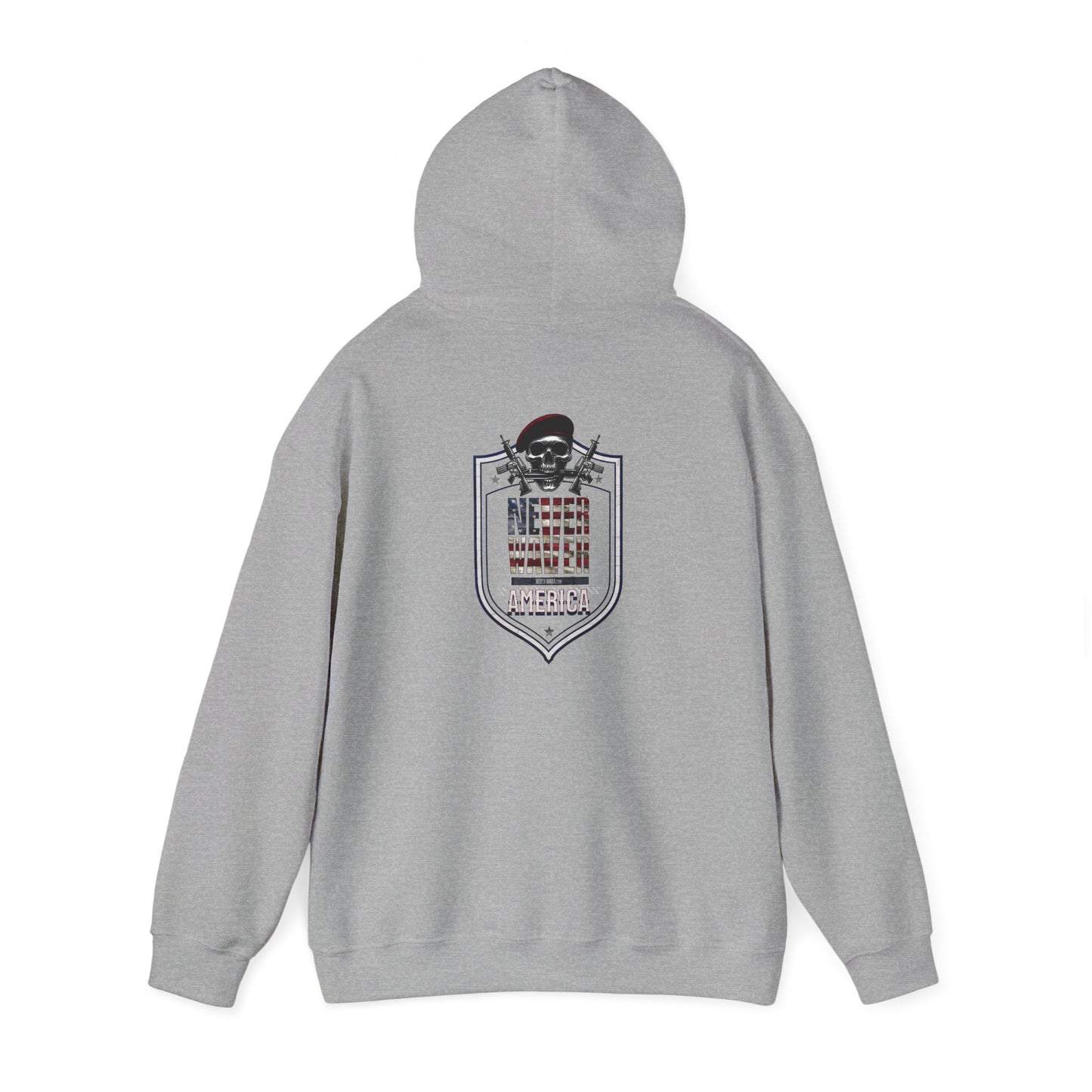 Never Waver Unisex Hooded Sweatshirt - Cozy Casual Wear for Everyday Comfort - Never Waver