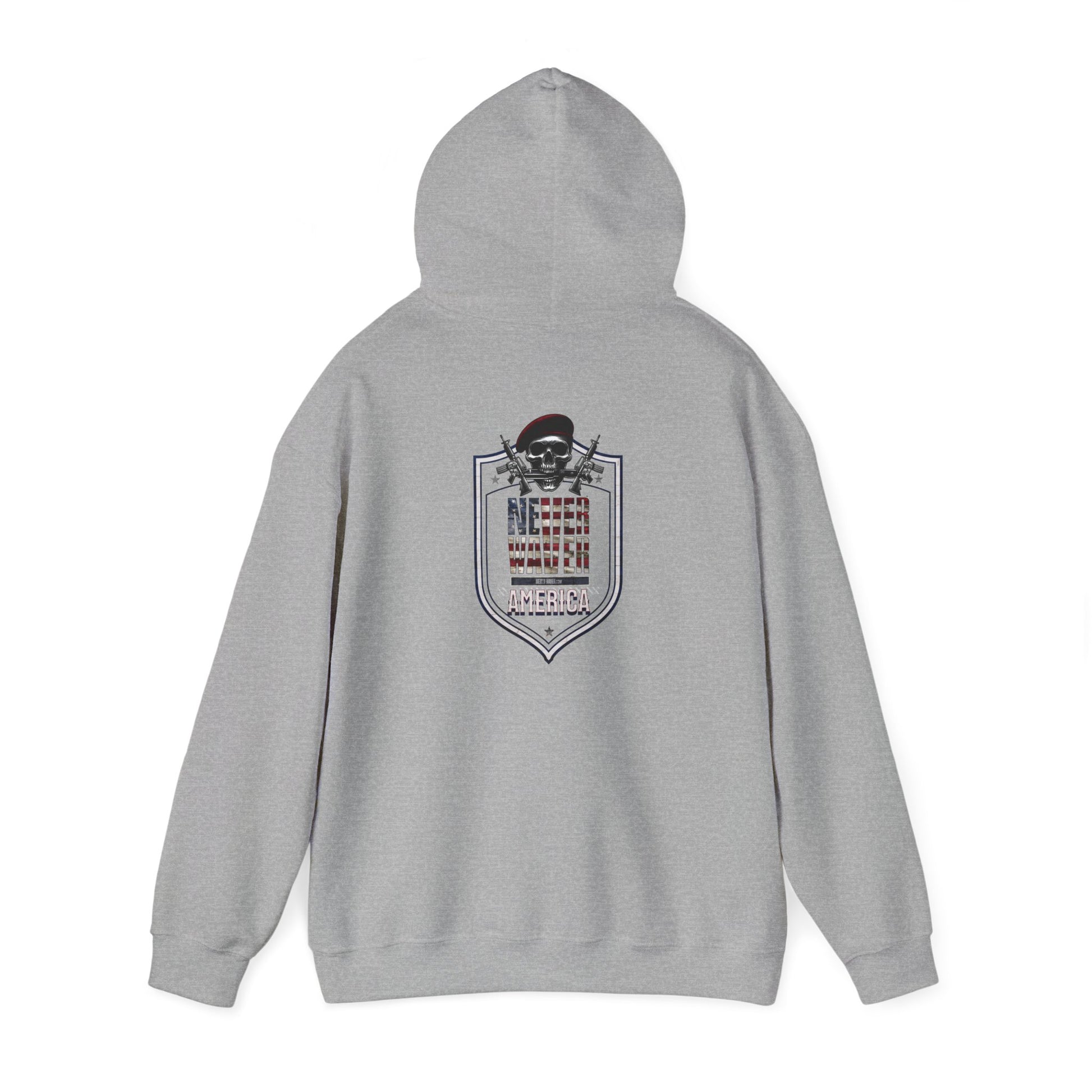 Never Waver Unisex Hooded Sweatshirt - Cozy Casual Wear for Everyday Comfort - Never Waver