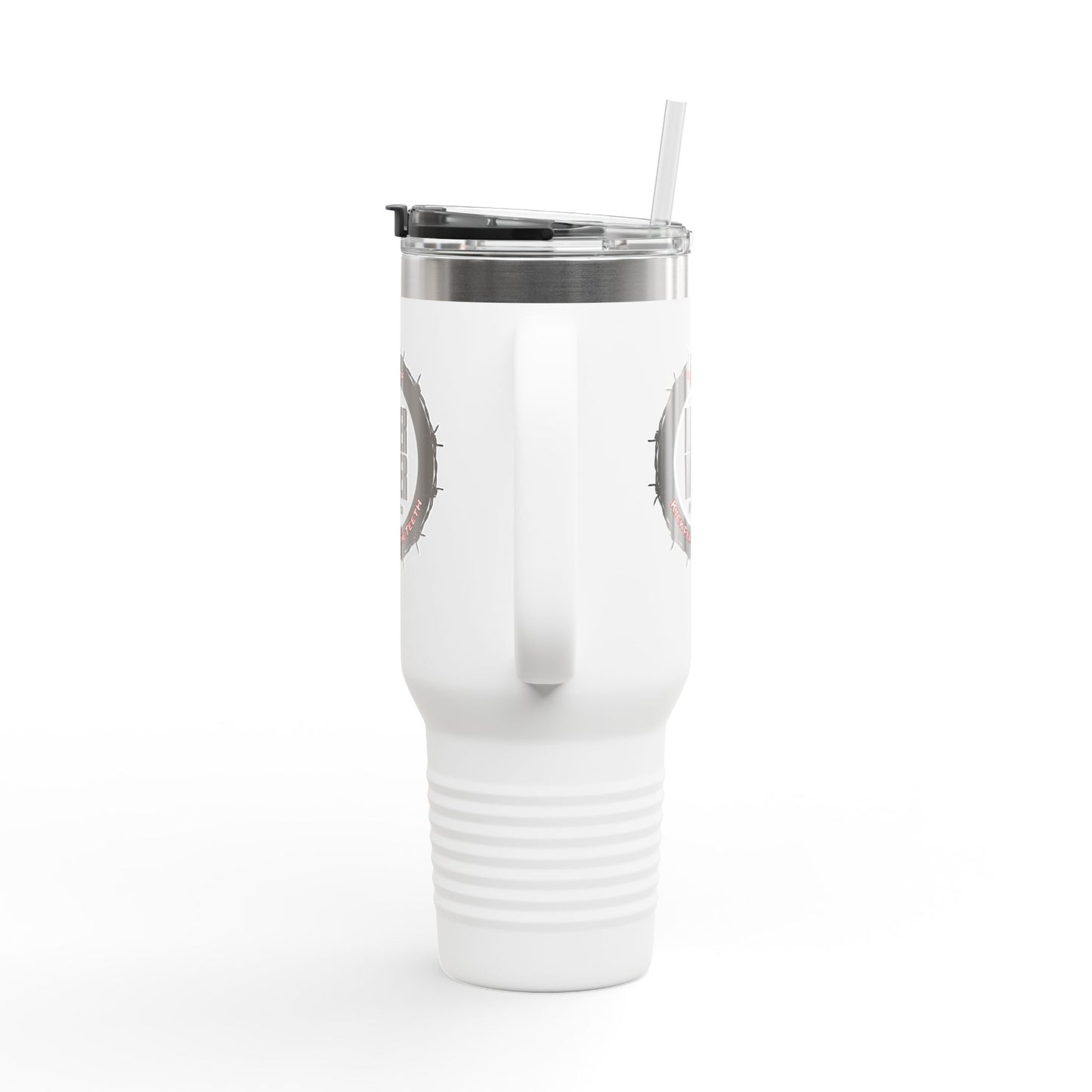 NEVER WAVER KICK FEAR IN THE TEETH Insulated Travel Mug, 40oz - Never Waver