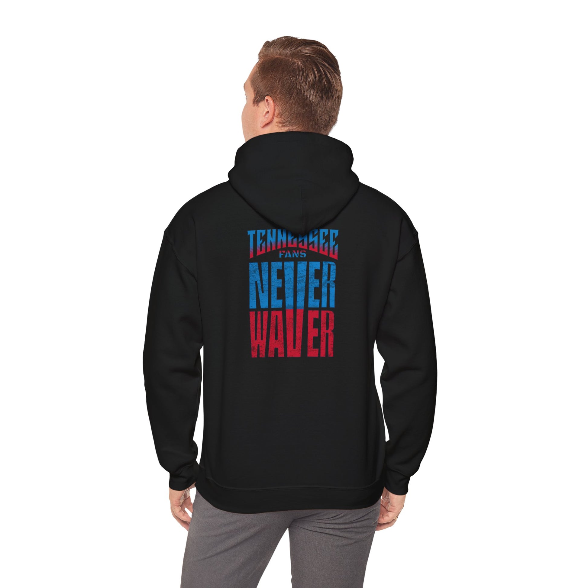 Tennessee Fans Never Waver Unisex Heavy Blend™ Hooded Sweatshirt – Casual Comfort for All Occasions - Never Waver