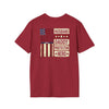 Never Waver Husband Daddy Protector Hero Unisex Softstyle T-Shirt - Never Waver