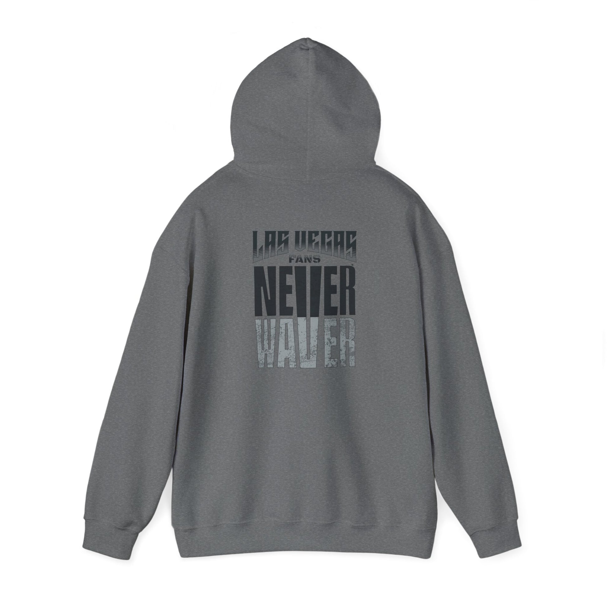 Unisex Heavy Blend™ Hooded Sweatshirt - Las Vegas Fans Never Waver Design, Perfect for Sports Fans - Never Waver