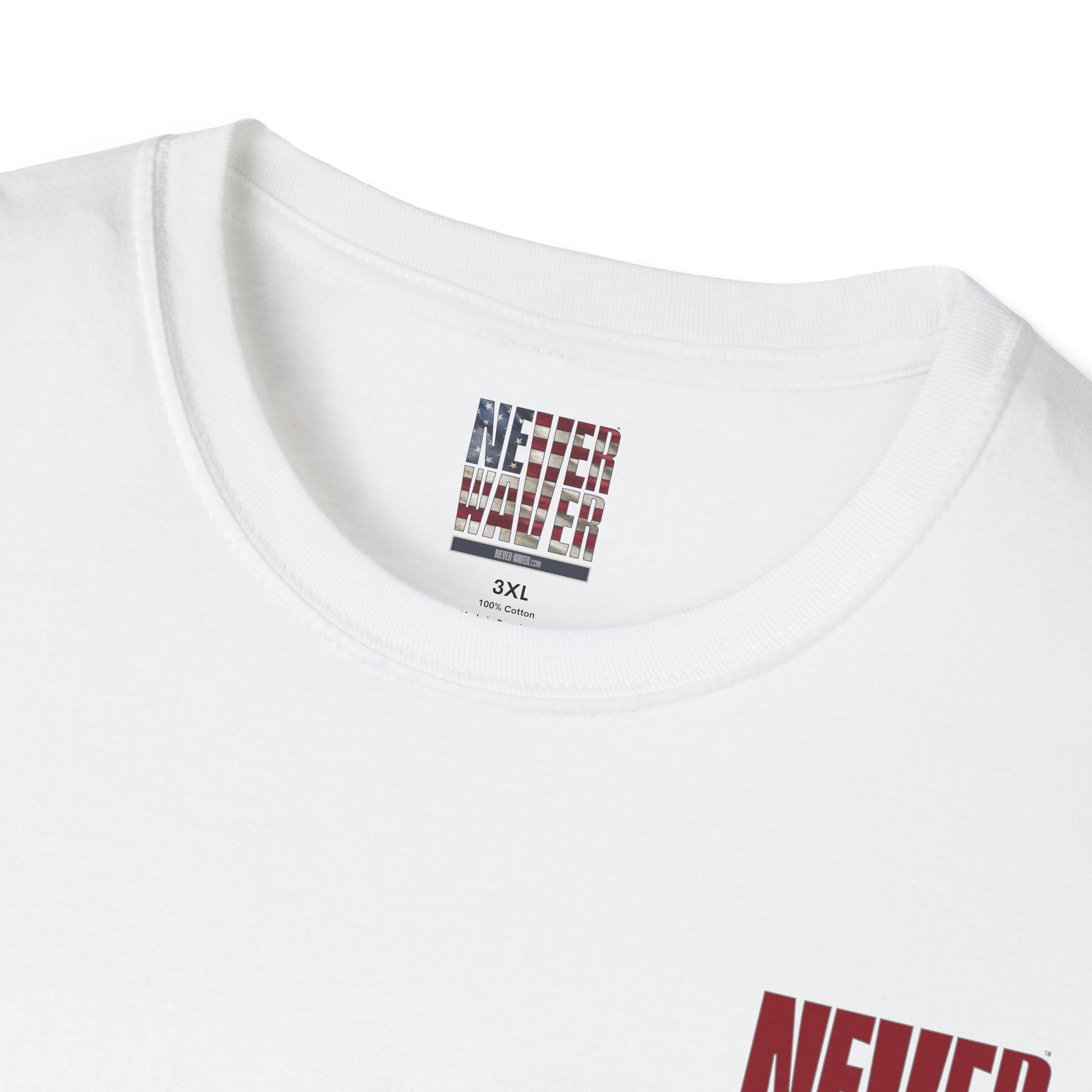 Never Waver Just A Mom Trying Not to Raise A&&holes Unisex Softstyle T-Shirt - Never Waver