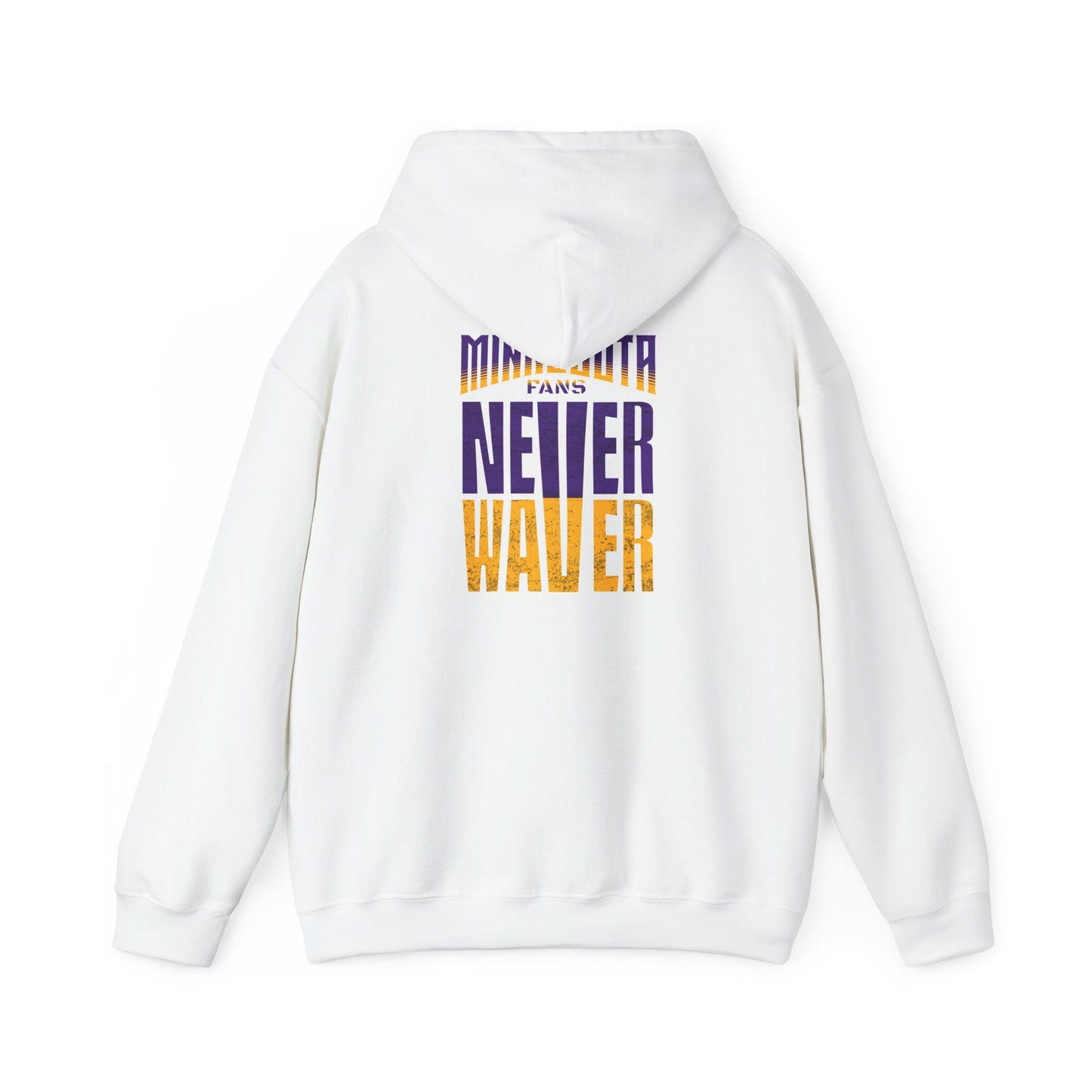 Unisex Heavy Blend™ Hoodie - "Minnesota Fans Never Waver" Design for Comfort and Motivation - Never Waver