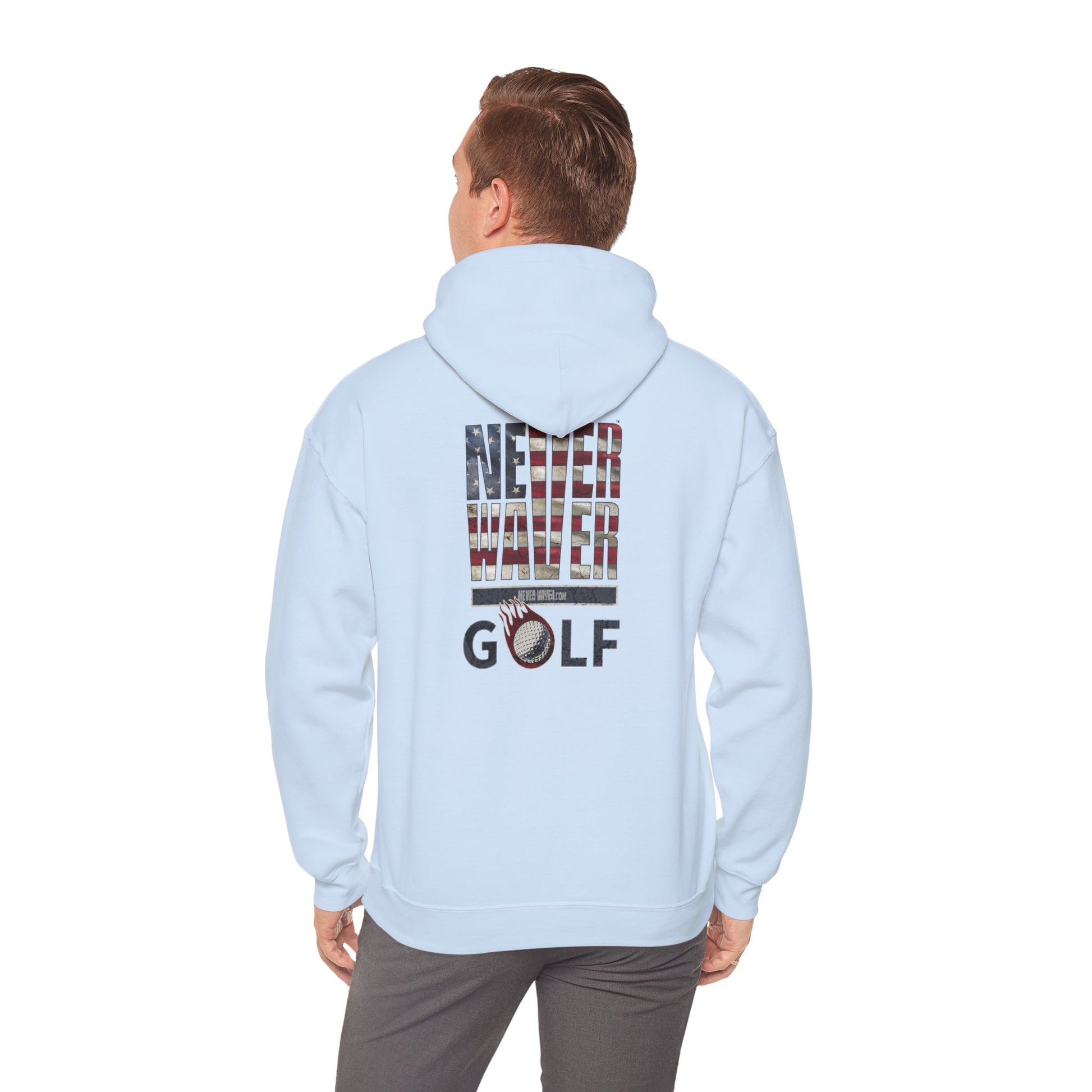Never Waver Golf Hoodie - Unisex Heavy Blend™ Sweatshirt - Never Waver