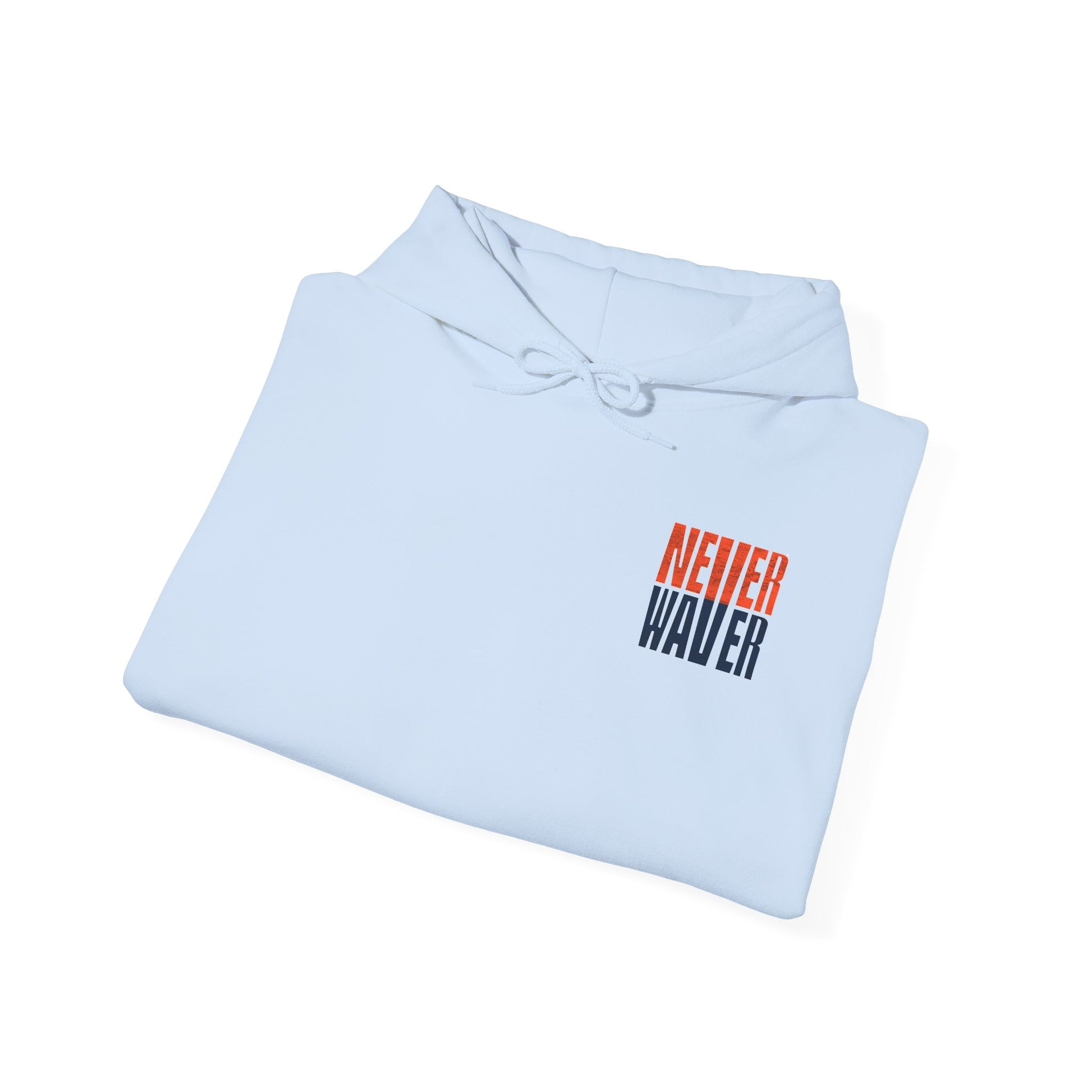 Unisex Heavy Blend™ Hooded Sweatshirt - 'Denver Fans Never Waver' Motivational Design - Never Waver