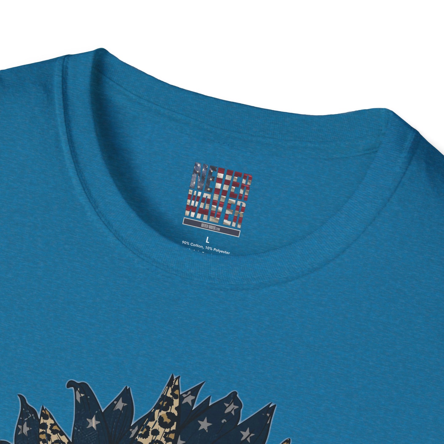 Never Waver Be Red White & a Little Bougie Unisex Softstyle T-Shirt - Never Waver