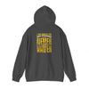 Los Angeles Fans Never Waver w Leopard Football Unisex Heavy Blend™ Hooded Sweatshirt - Cozy, Motivational Apparel for Everyday Wear